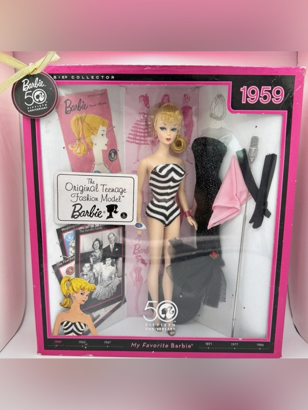 💎 2008 The Original Teenage Fashion Model Barbie 1959 50th Anniversary N4974